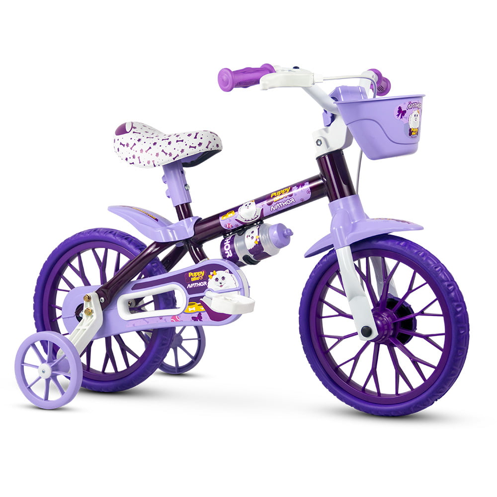 Bicicleta Nathor Puppy Roxa - Aro 12