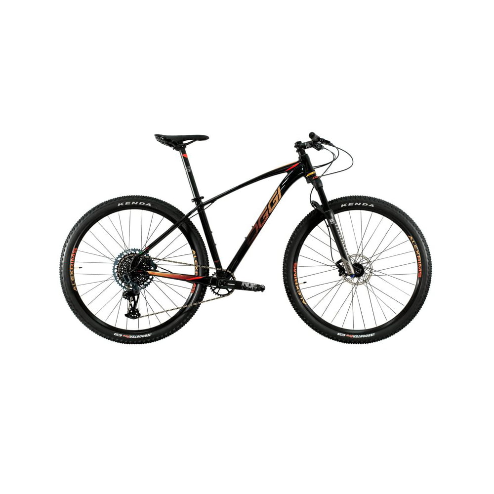 Bicicleta Oggi Big Wheel 7.5 2021 Preto/Vermelho/Dourado Aro 29, 12v