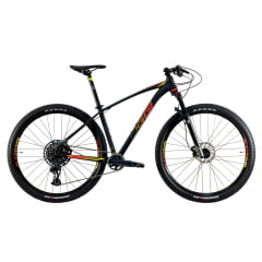 Bicicleta Oggi Big Wheel 7.6 2021 Preto/Vermelho/Amarelo Aro 29,12v